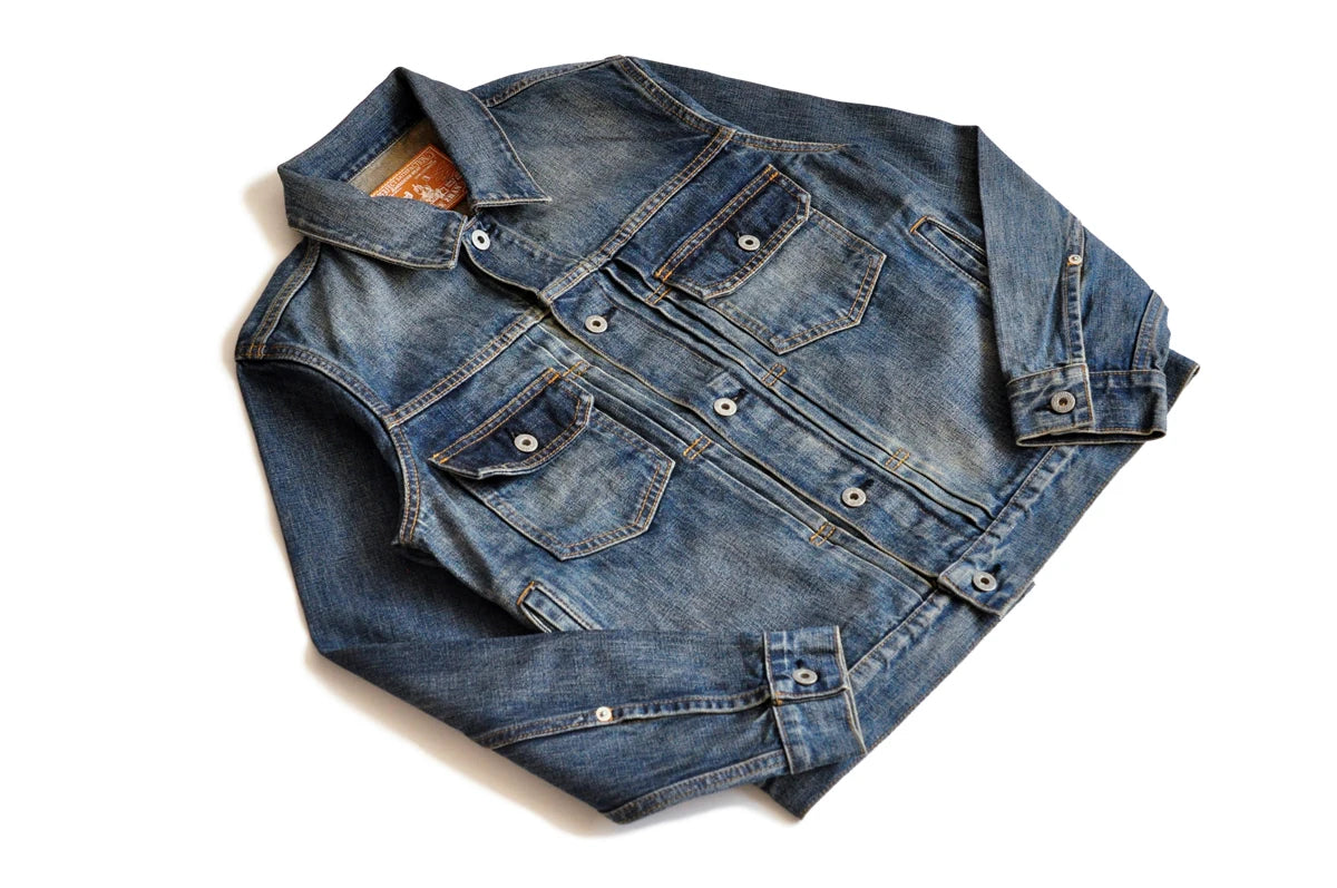 SAUCE ZHAN Distressed Denim Jacket Jean Jacket Men Jeans Men Selvedge Denim Motorcycle Jacket American Casual Wear