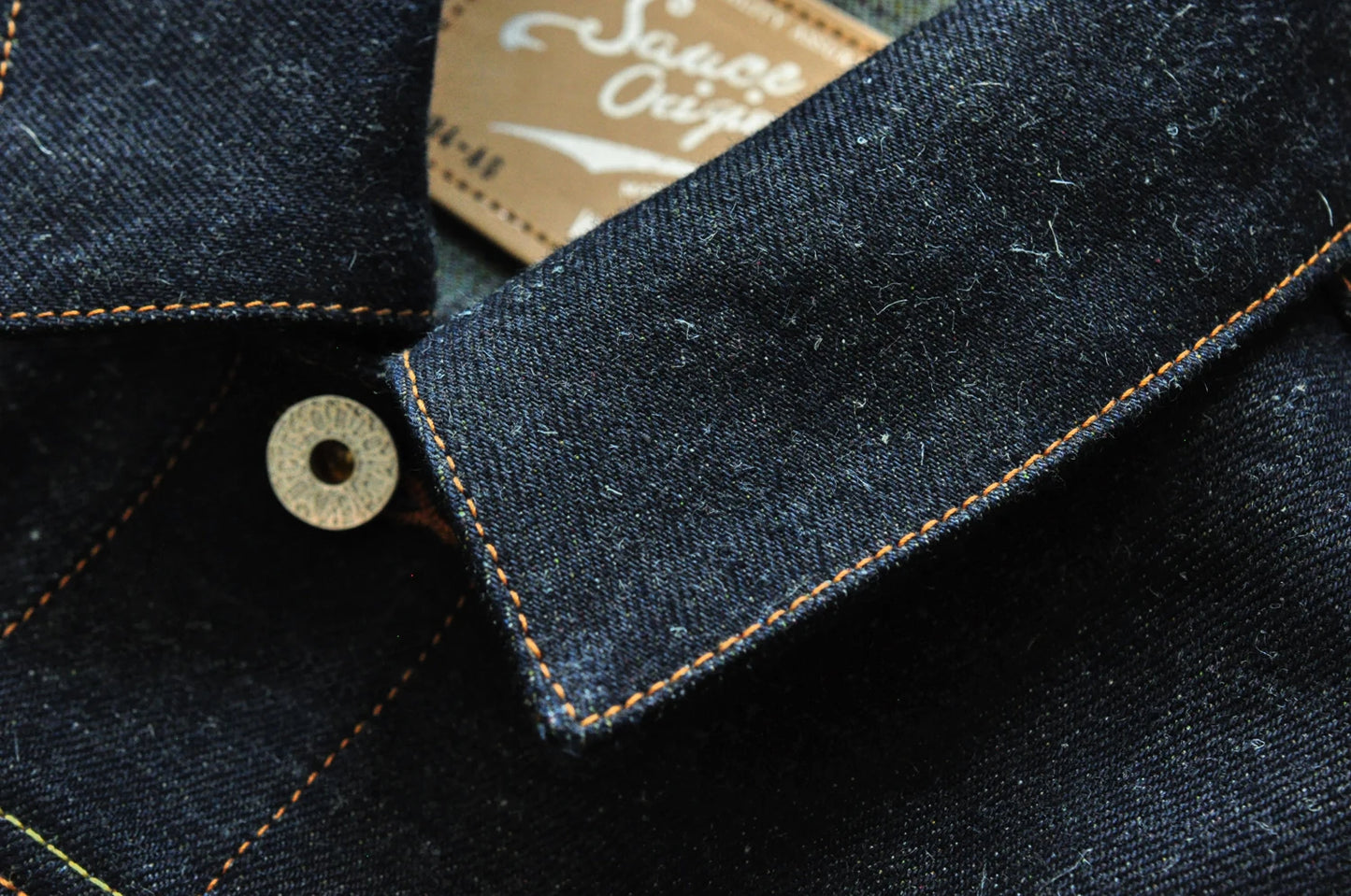 SAUCE ORIGIN Men Jackets Men Motorcycle Denim Jacket Jean Jacket Silver Button Cotton Linen Colored Selvedge Denim Handmade