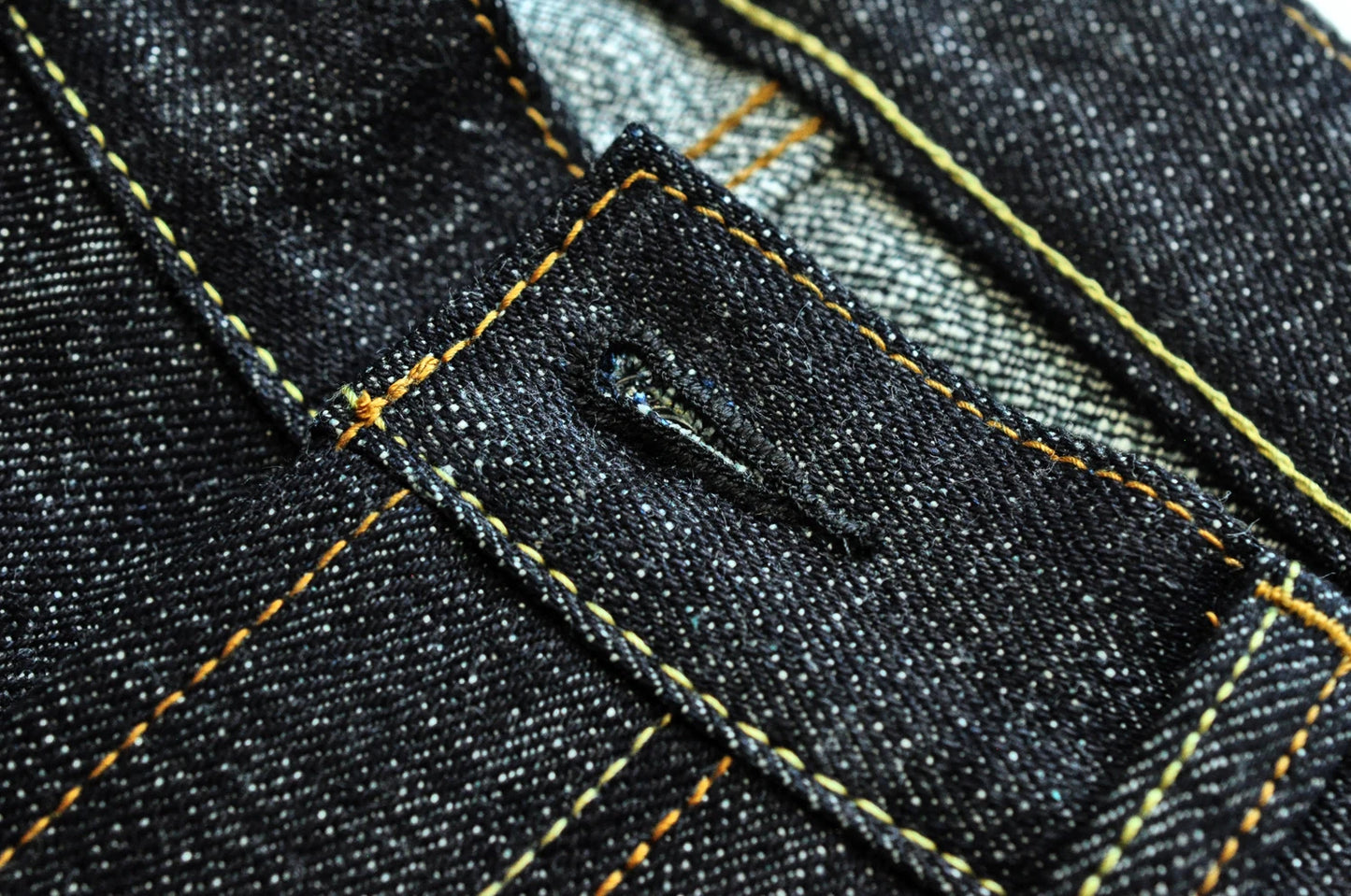 Saucezhan 344XX-Forest Jeans for Men Furinkazan Selvedge Raw Denim Jeans Mens Jeans LOOS Fit 16.8 OZ Silver-plated Buttons