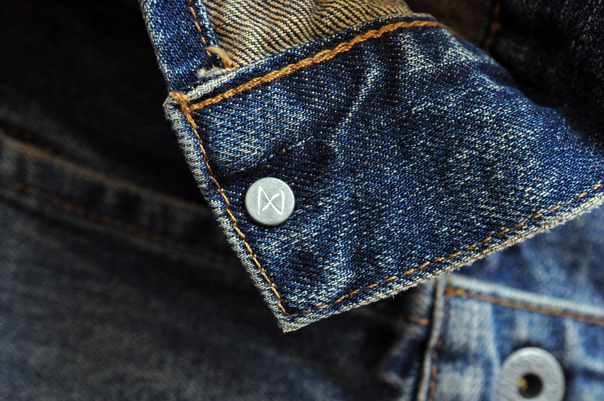 SAUCE ZHAN Distressed Denim Jacket Jean Jacket Men Jeans Men Selvedge Denim Motorcycle Jacket American Casual Wear