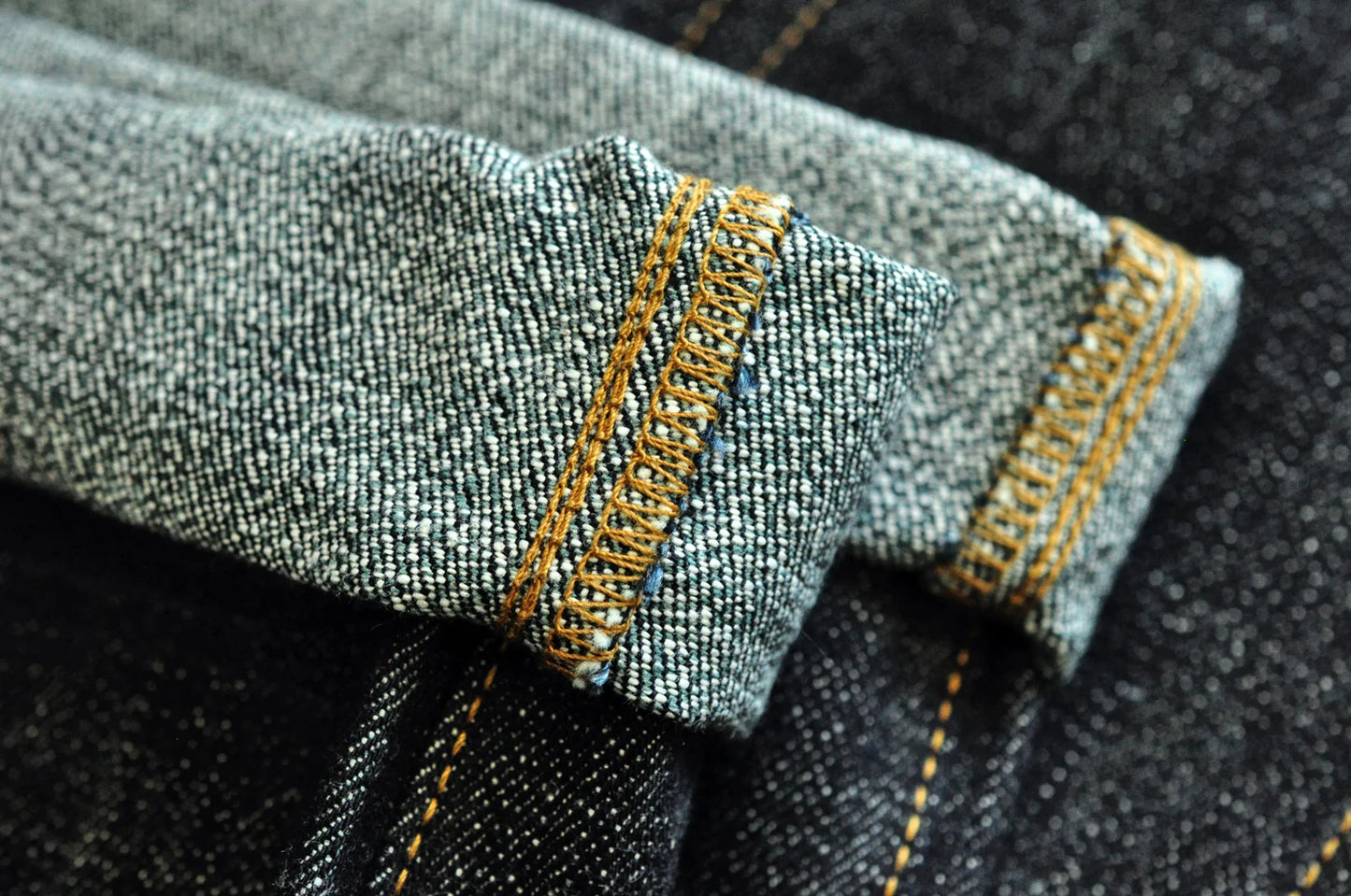 Saucezhan 344XX-Forest Jeans for Men Furinkazan Selvedge Raw Denim Jeans Mens Jeans LOOS Fit 16.8 OZ Silver-plated Buttons
