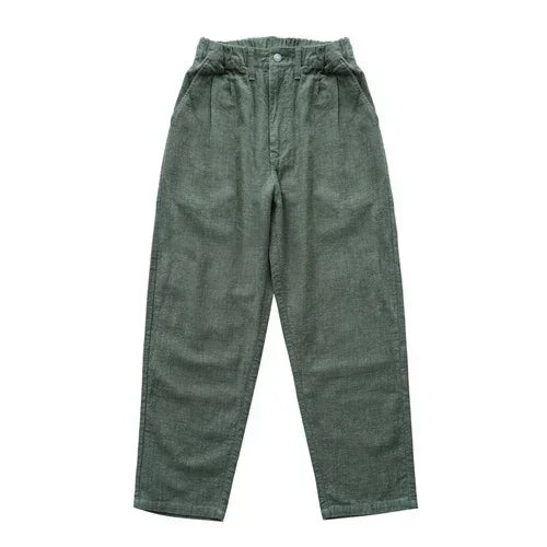 Sauce Zhan Men Pants Linen Pants Men Summer Breathable Casual Pants Ankle-length Loose Fit Taper Leg