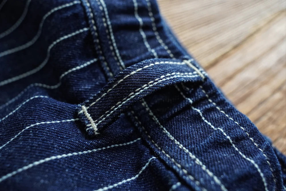 Sauce Zhan Mans Short Summer Cargo Shorts Men Stripe Denim Short Multiple Packets Vintage Knee Length Loose shorts Fit