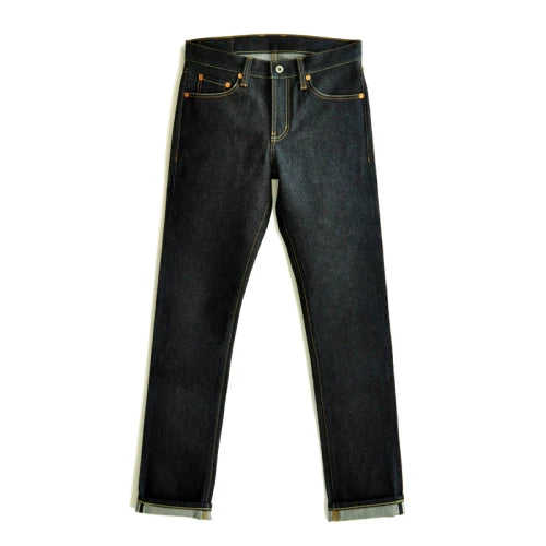 Saucezhan 310XX-18OZ Jeans for Men Selvedge Denim Jeans Slim Fit Autumn and Winter Jeans Pants Zipper Fly Heavyweight