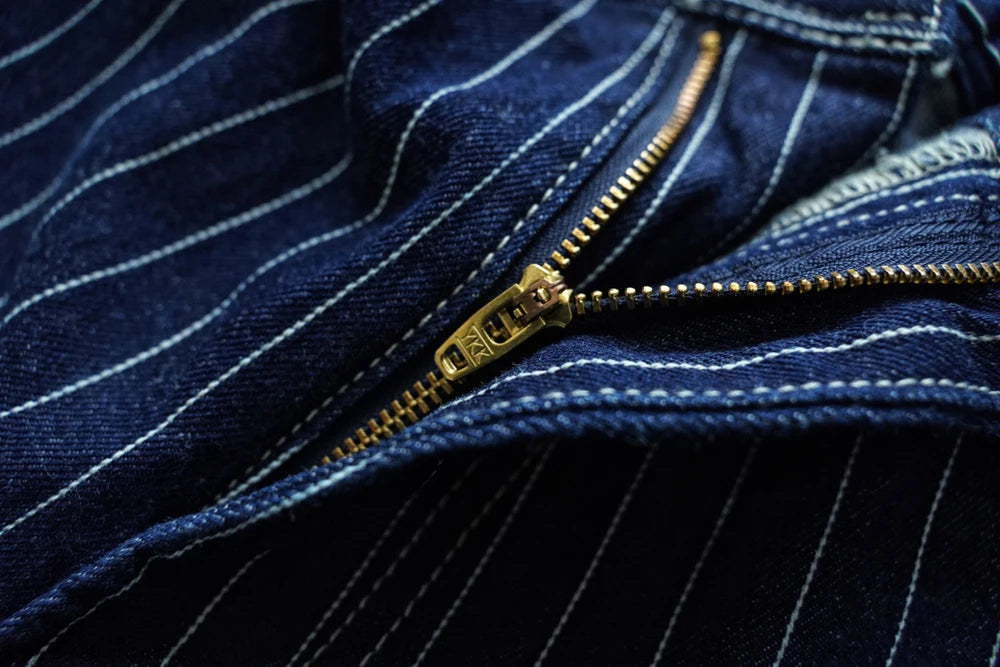Sauce Zhan Mans Short Summer Cargo Shorts Men Stripe Denim Short Multiple Packets Vintage Knee Length Loose shorts Fit