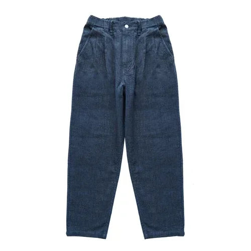 Sauce Zhan Men Pants Linen Pants Men Summer Breathable Casual Pants Ankle-length Loose Fit Taper Leg