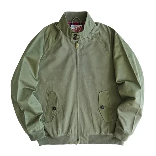 Sauce Zhan Men's Jacket Vintage Golf Jacket Classic Twill  Work Jacket for Men Regular Fit