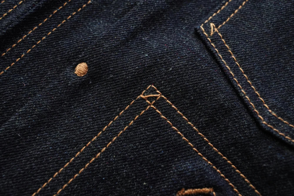 Sauce Zhan 539XX Mans Jacket Vintage Rainbow Sanforized Selvedge Denim Jacket 24MJZ Classic Design 14.5 Oz Regular Fit