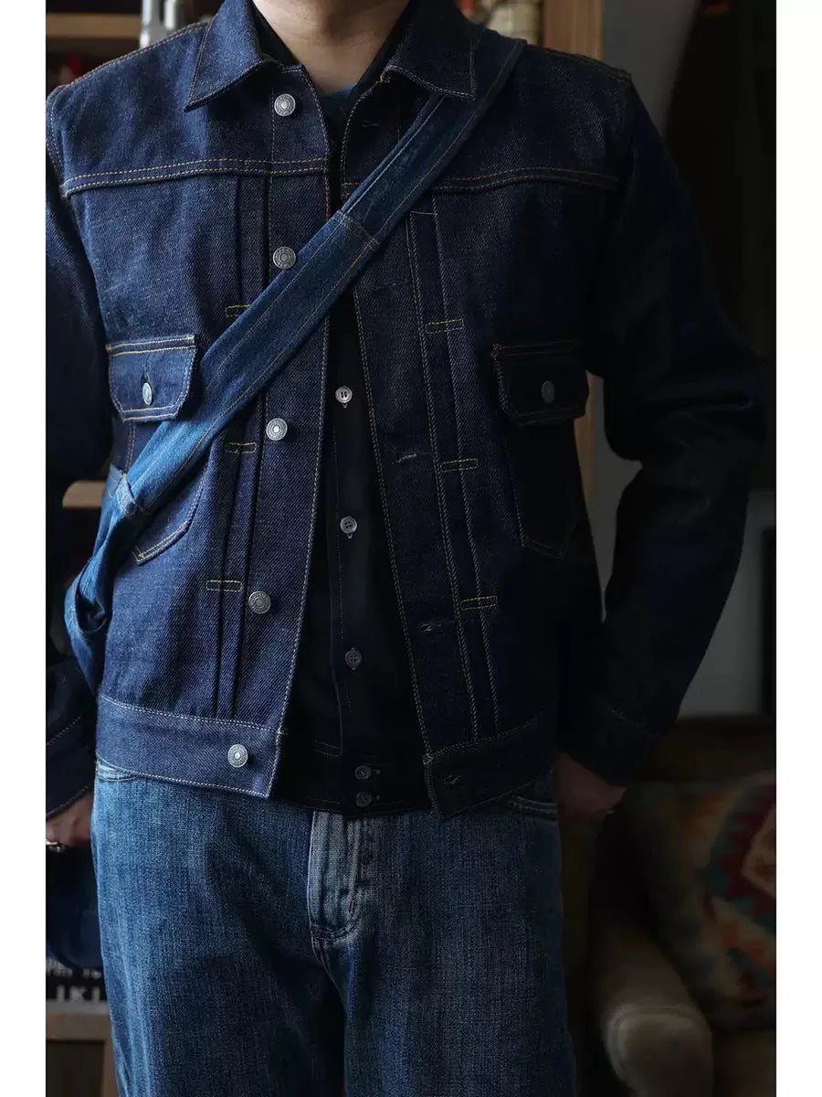 BOB DONG 22oz Selvedge Denim Type II Jacket S2307XX Slim Fit 507XX Jean Outerwear Indigo
