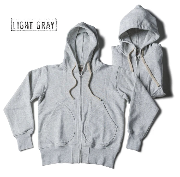 Non Stock Men's Zip Up Hooded Sweatshirt Heavyweight Solid Color Hoodies Thick