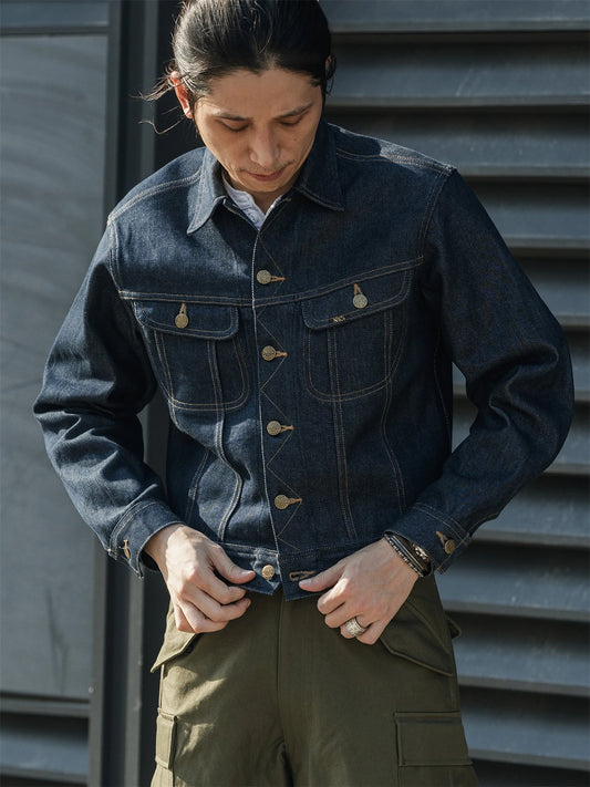 Non Stock 13.5oz Sanforized Denim Jacket Cropped Fit 1970s Vintage Cowboy Rider Jean Outerwear