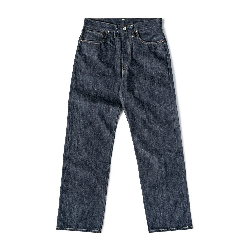 Bronson 47801XX Jeans Rigid Straight Fit Men Rugged Workwear Raw Denim Trousers