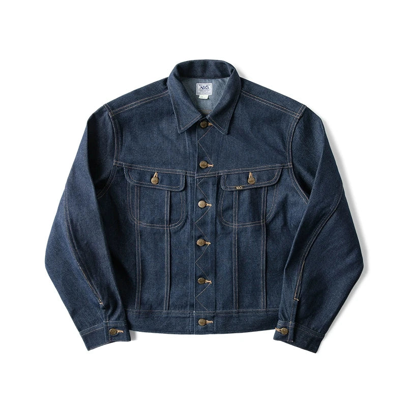 Non Stock 13.5oz Sanforized Denim Jacket Cropped Fit 1970s Vintage Cowboy Rider Jean Outerwear