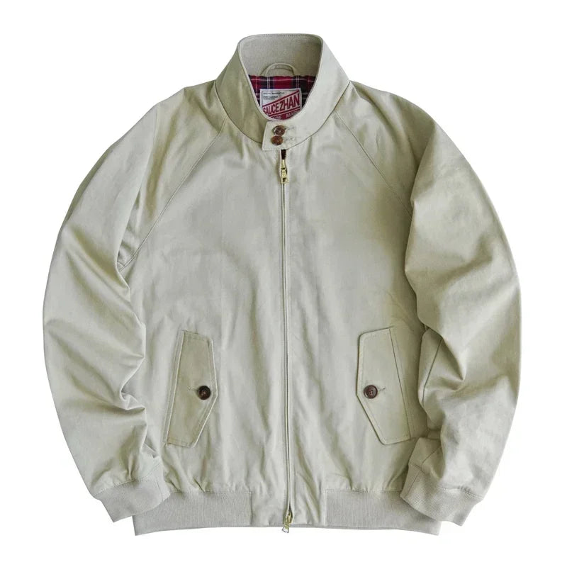 Sauce Zhan Men's Jacket Vintage Golf Jacket Classic Twill  Work Jacket for Men Regular Fit