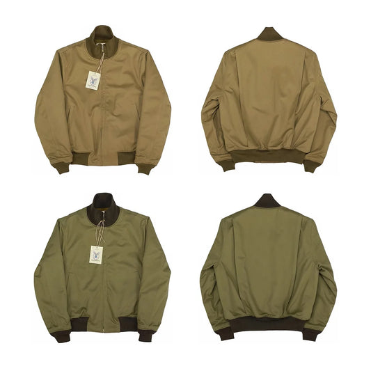 BOB DONG WWII Tanker Jacket Plain Edition Vintage Men's Wool Lined Military Outerwear
