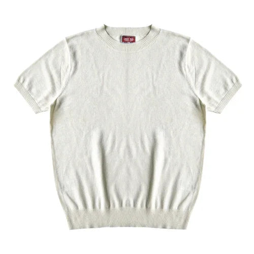 Saucezhan Tops & Tees T Shirts for Man Summer Knit Short Sleeve Shirt O-neck 100% Cotton