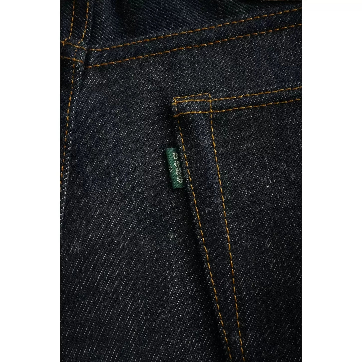 BOB DONG N235 Rigid Men's Jeans 22oz Raw Selvage Denim Pants Straight Leg