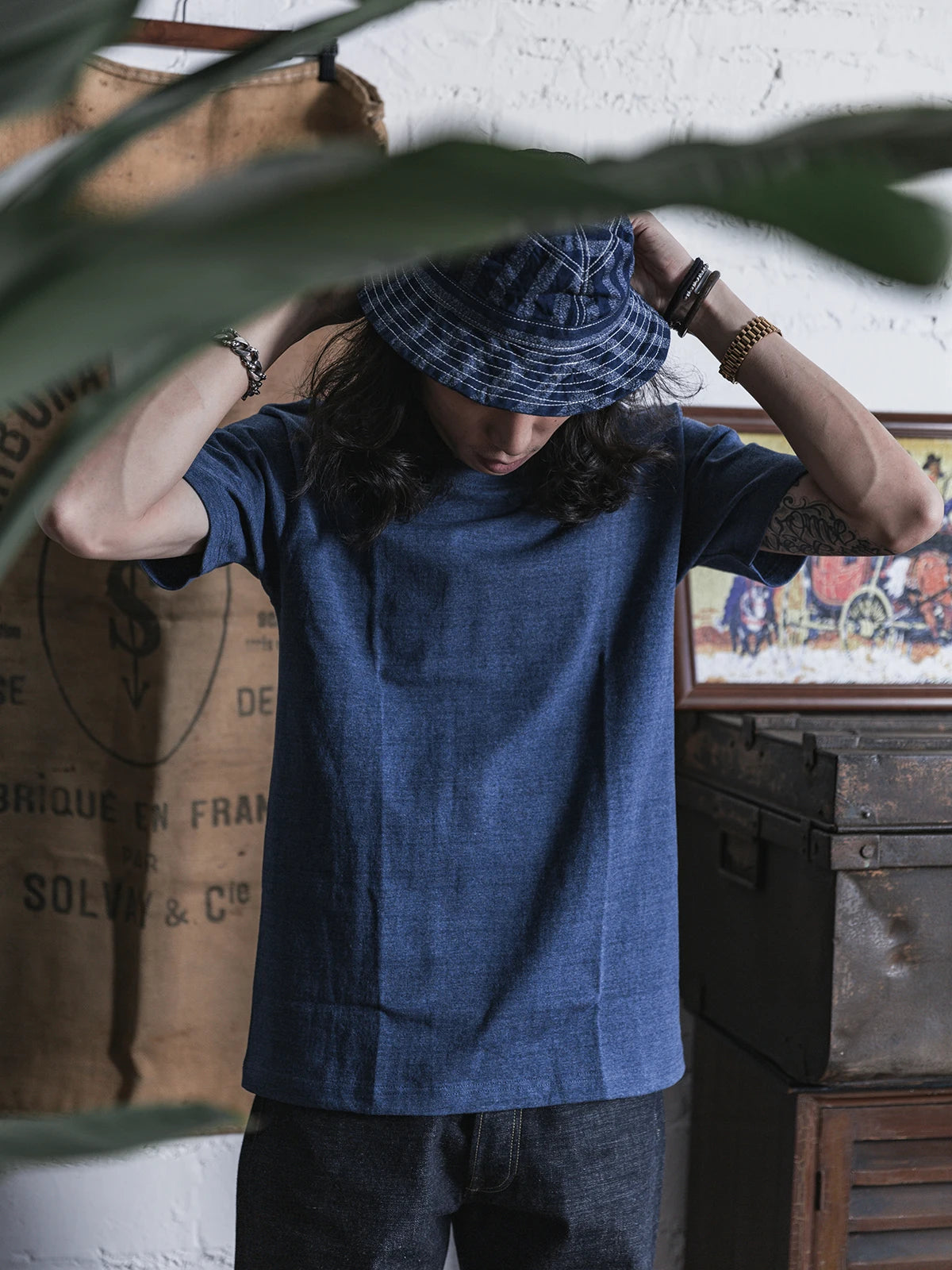 Non Stock 260g Seamless Tubular T-Shirts USA Cotton Crew Neck Short Sleeve Tee