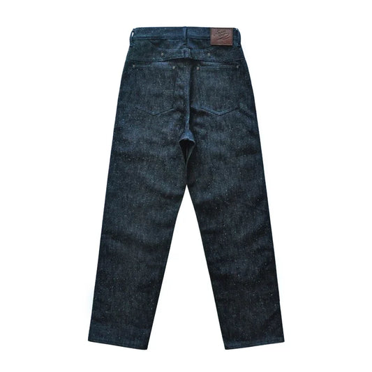 SAUCE ORIGIN 917 Men Jeans Sanforized Selvedge Raw Denim Denim Jeans for Men Linum Silver Button Cotton Wide Leg Loos Fit