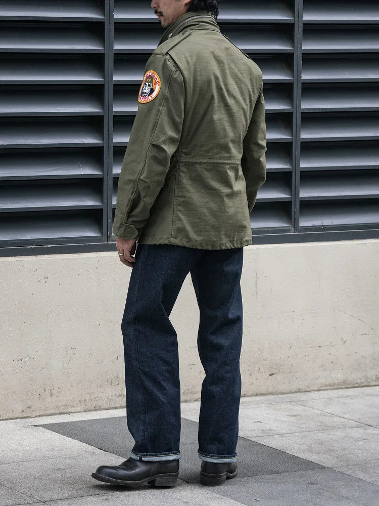 Rugged Bronson Zipper Fly 801ZXX Men's Jeans 1954 Sanforized Selvedge Denim Pants