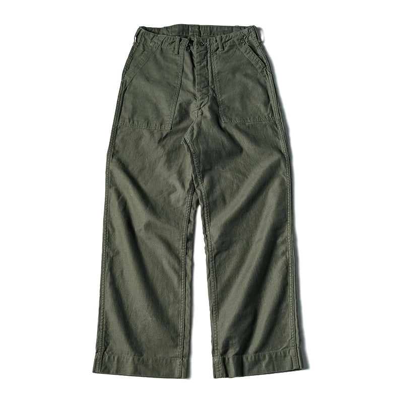 Non Stock OG-107 Baker Pants Vintage Men's High-Waisted Work Trousers Olive Green