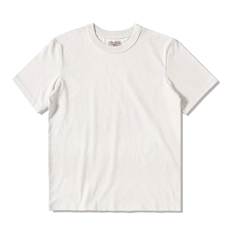 Red Tornado 270g Plain T-Shirts Amekaji Men Heavyweight Cotton Crew Neck Tee Shirt