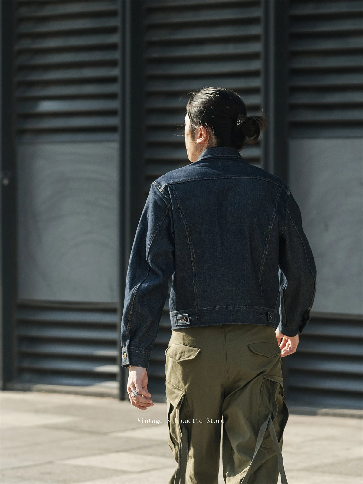 Non Stock 13.5oz Sanforized Denim Jacket Cropped Fit 1970s Vintage Cowboy Rider Jean Outerwear