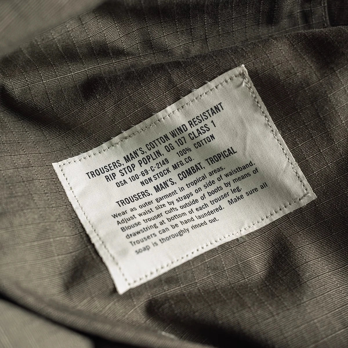 Non Stock Vietnam War Ripstop Jungle Jacket Army Tropical Combat Uniform Green