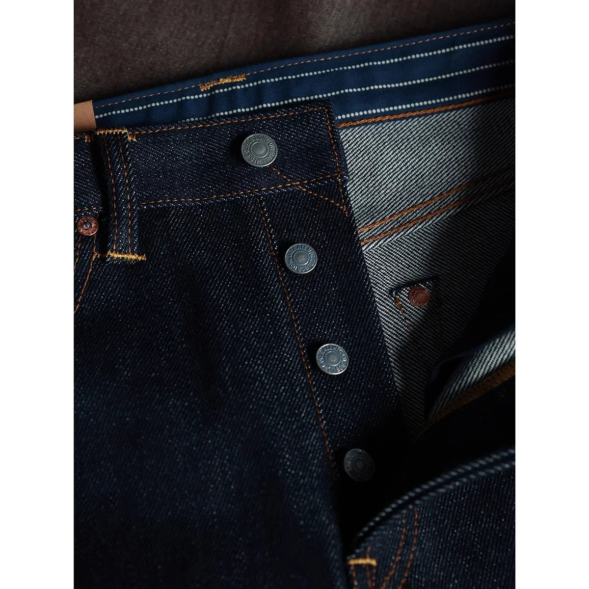 BOB DONG 23oz Extra Heavy Selvedge Denim Jeans Slim Straight Leg Pants Men Amekaji